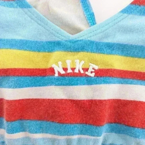 Nike Vintage Multicolor Colorful Sports Bra Size Small (4-6) Girls Mesh Backing - Picture 5 of 7